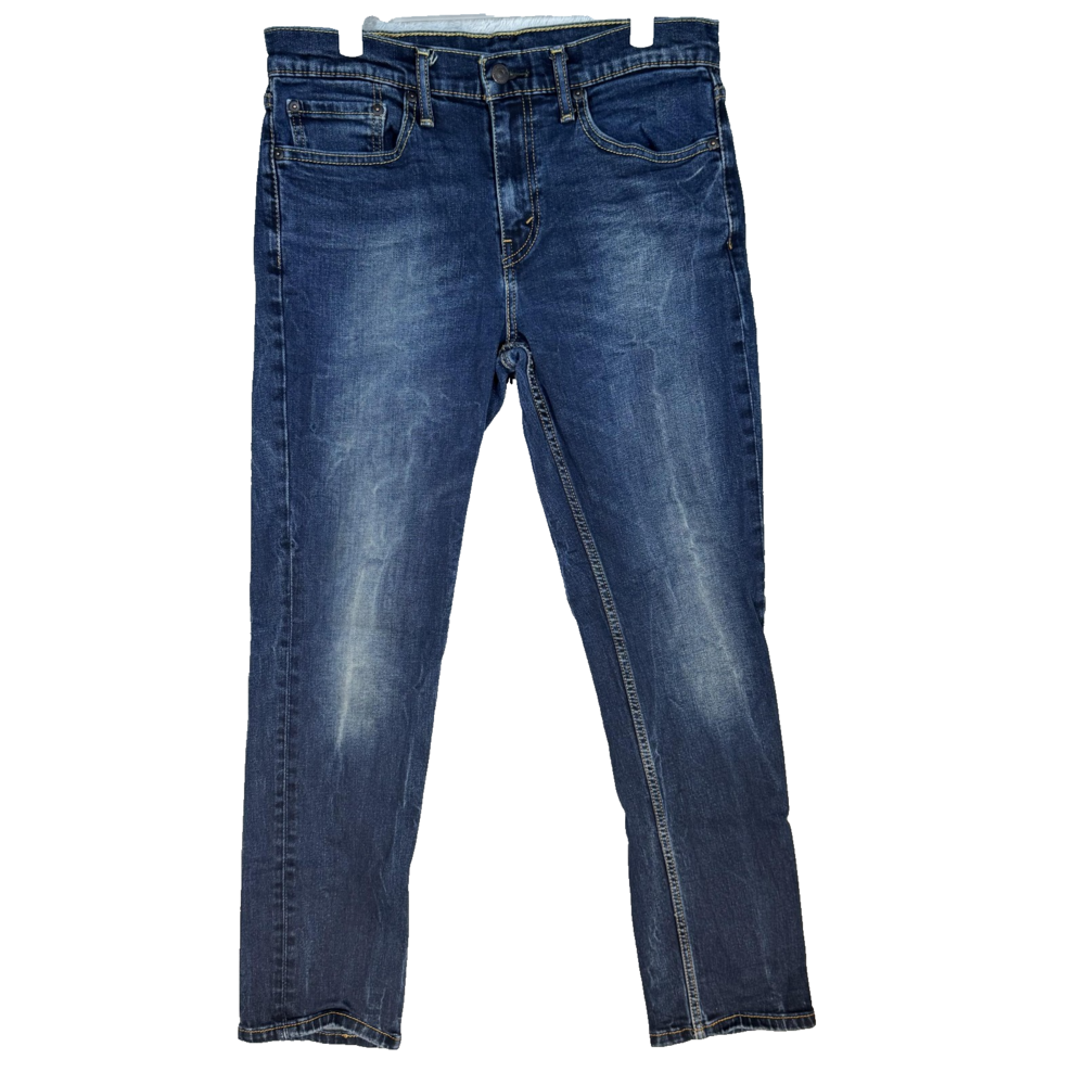 Levis 559 Jeans Mens 34x30 Blue Relaxed Straight Denim 5 Pocket Zip Fly